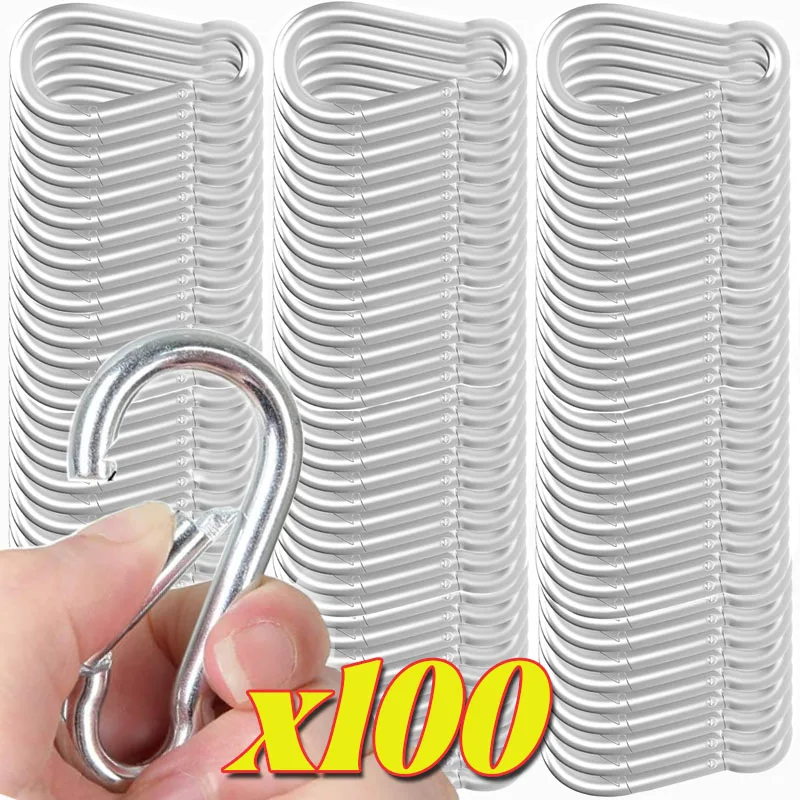 D-ring Mini Karabiner Schlüsselbund Alluminum Legierung Schnalle Frühling Snap Clip Haken Karabiner Schlüssel Camping Outdoor Zubehör Großhandel Image