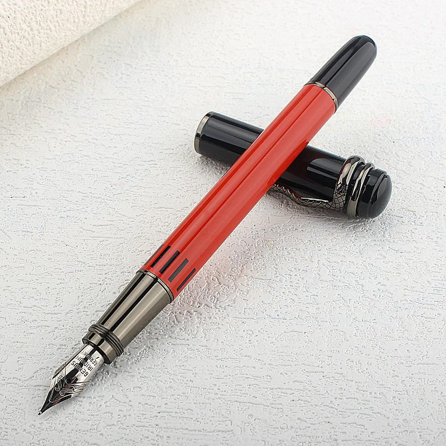 Neuankömmling Metall Füllfederhalter Vintage Classic Heritage Tintenstift F Feder 0,5 mm Werbegeschenkstift Image