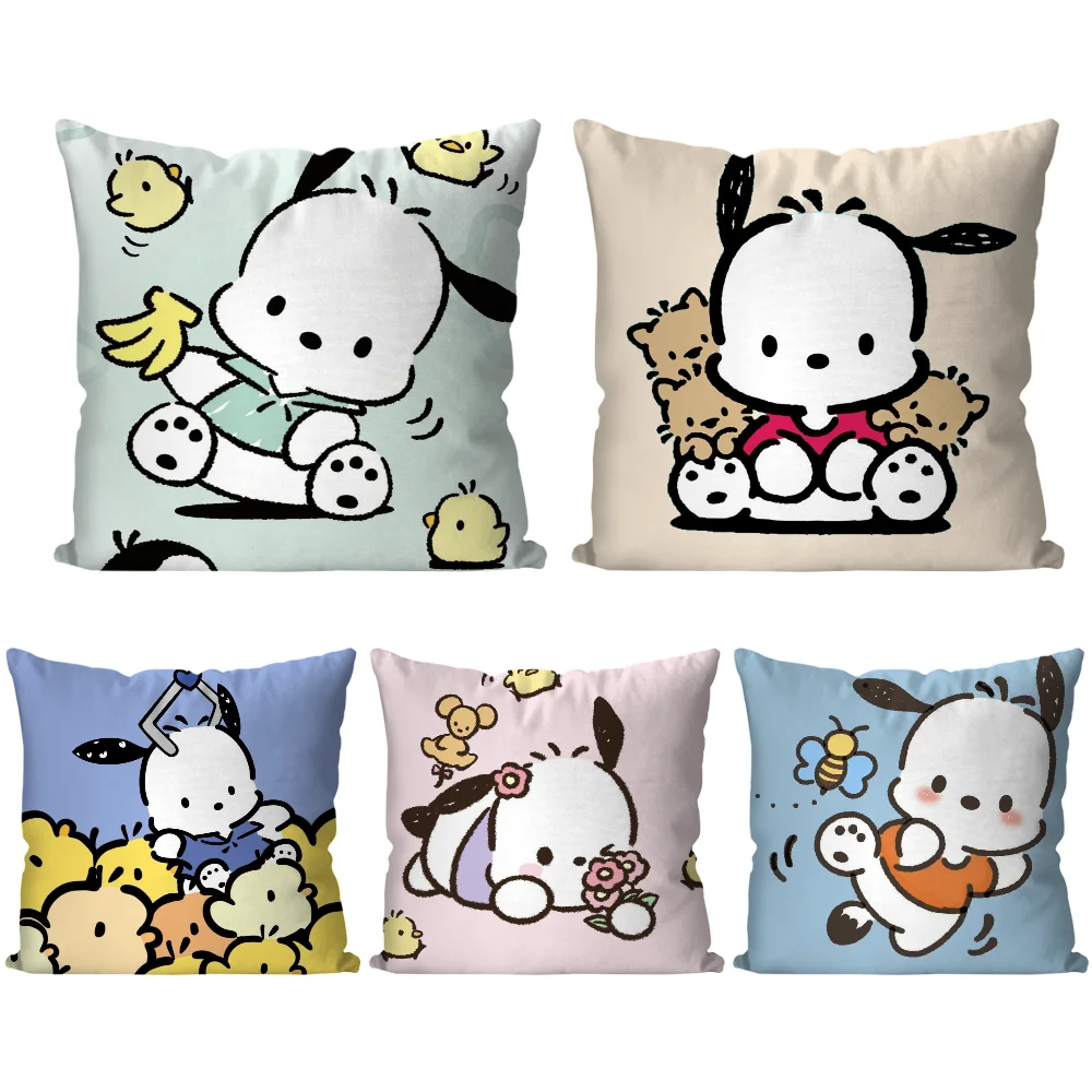 1pc P-Pocco Cartoon Anime Kissen Fall Quadrat Kissen Schlafzimmer Sofa Freizeit Komfort Kissen Auto Wohnzimmer Hause Dekoration 40X40