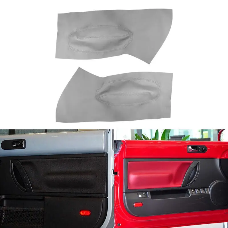 Auto Innen Trim Mikrofaser Leder Vordertür Armlehne Panel Abdeckung Für 1998-10 Volkswagen VW Käfer Tür automobil tür panel Image