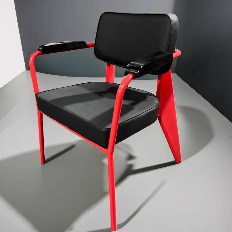 Nordic Esszimmer Stuhl Ins Internet Celebrity Licht Luxus Hause Zurück Stuhl Eisen Amerikanischen Schreibtisch Café Shop Armlehne Esszimmer Stuhl