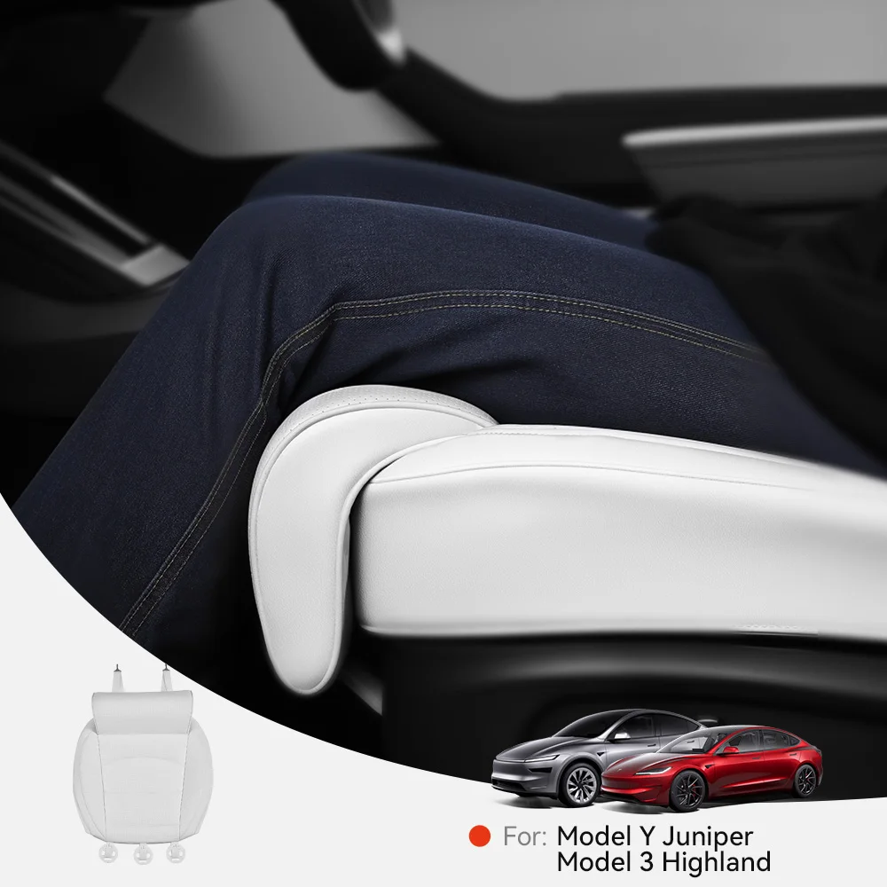 YZ per Tesla Model Y Juniper Model 3 Highland, Estensione Supporto Gambe, Coprisedile in Memory Foam, Cuscino Estensibile, Accessori Interni