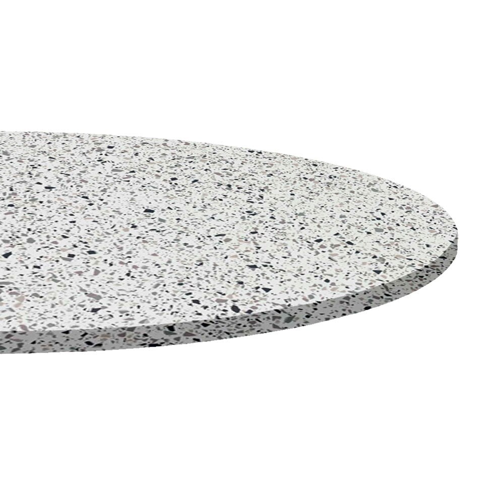 RestooTab - Tischplatte Ø90 Dekor Terrazzo white chip Image
