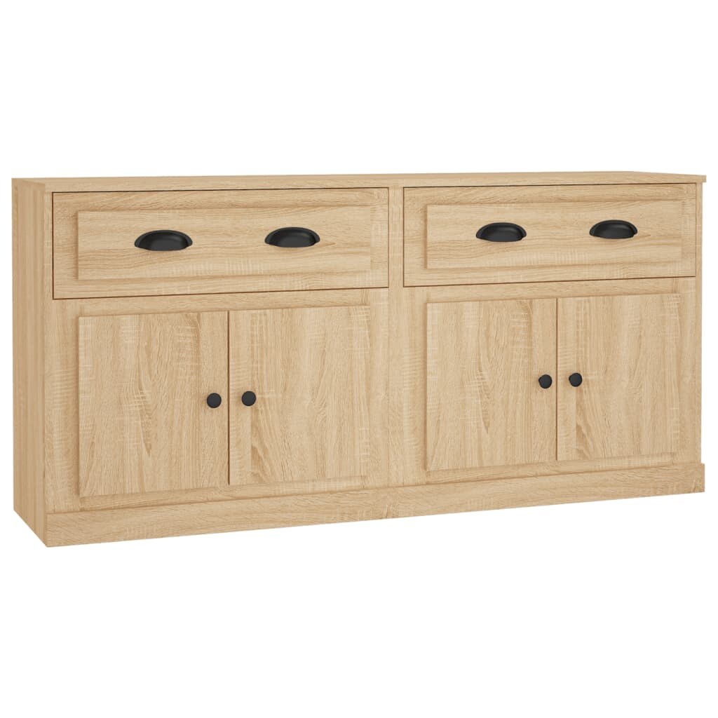 vidaXL Sideboards 2 Stk. Sonoma-Eiche Holzwerkstoff Image