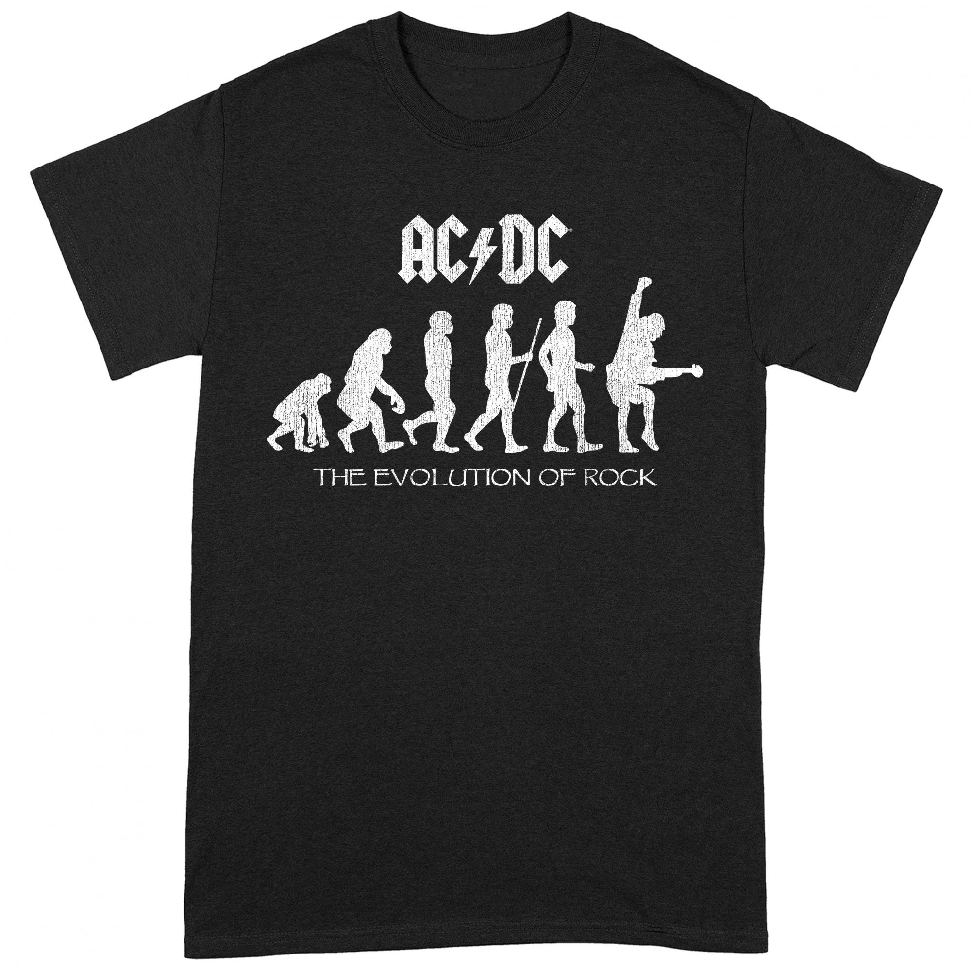 AC/DC - "The Evolution of Rock" T-Shirt für Herren/Damen Unisex (Schwarz) Image