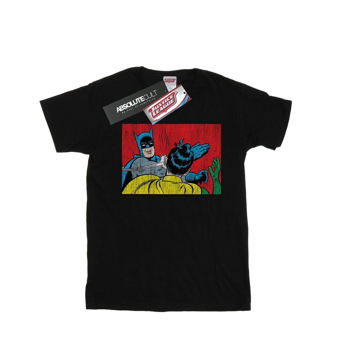 DC Comics - "Batman Robin Slap" T-Shirt für Herren (Schwarz) Image