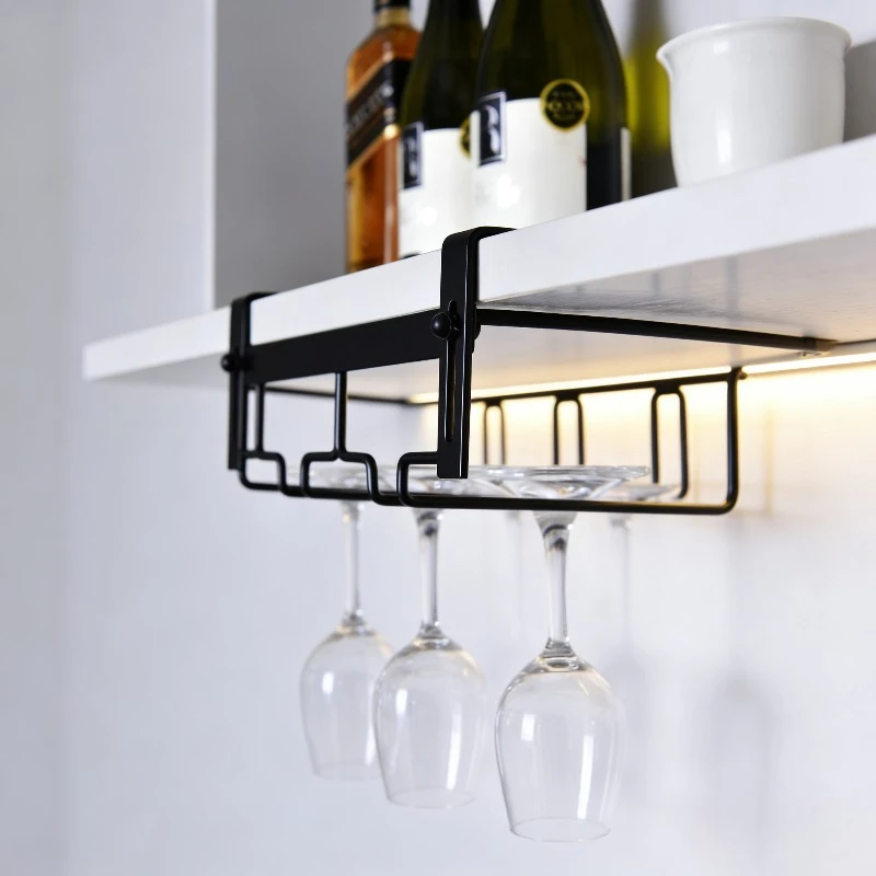 Kreative Schmiedeeisen Wein Glas Halter Invertiert Hause Barrel Glas Rack Wein Glas Halter Ausgesetzt Glas Rack