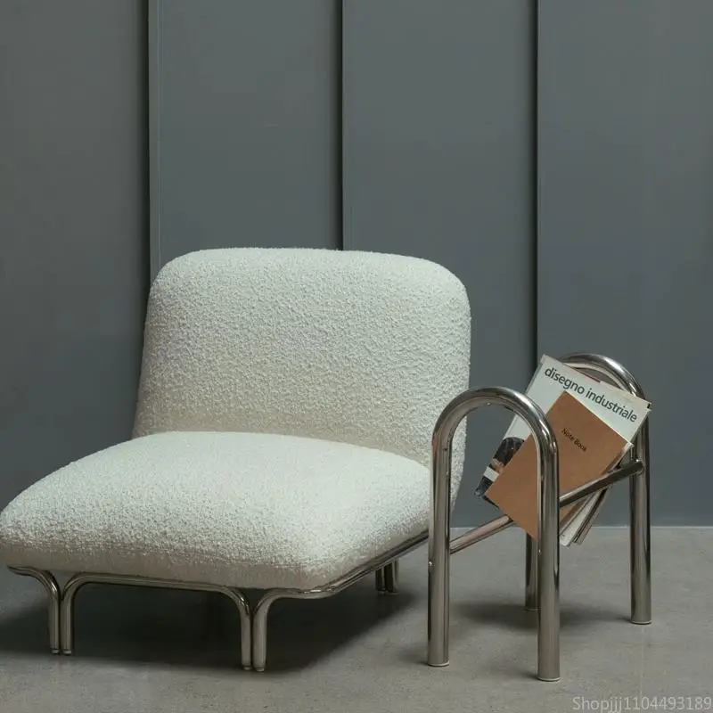Vintage-Akzentstuhl – Plüsch-Böhmisches Loungesofa, Designer-Stoffsessel für das Wohnzimmer Image