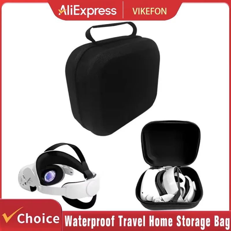 Tasche Für Oculus Quest 2/Meta Quest 3/Pico 4 Fall Tragbare Boxen VR Headset Reise Tragetasche harte EVA Lagerung Box Tasche Image