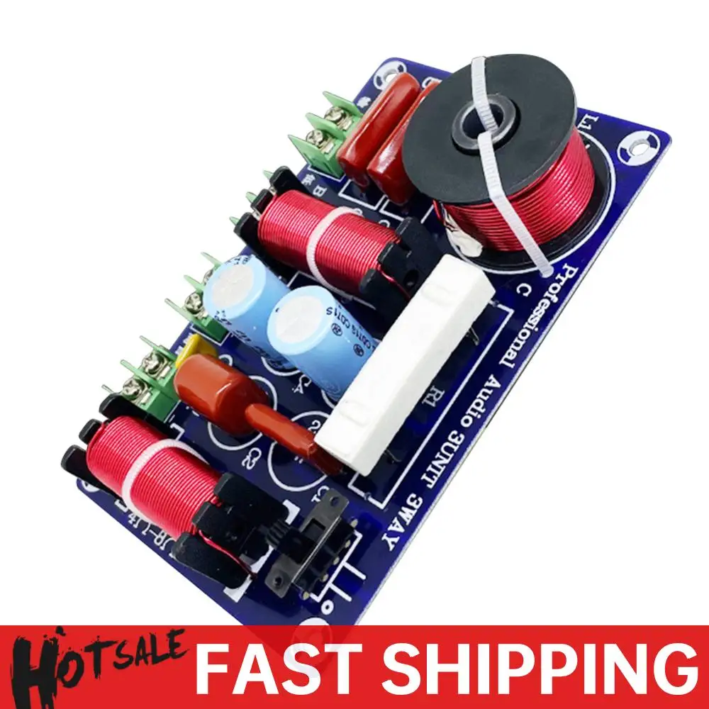 3 Wege 250 W Lautsprecher Filter Frequenzteiler 5200 Hz-5500 Hz Lautsprecherfilter Crossover einstellbar für Heimkino-Lautsprecher-Upgrade Image