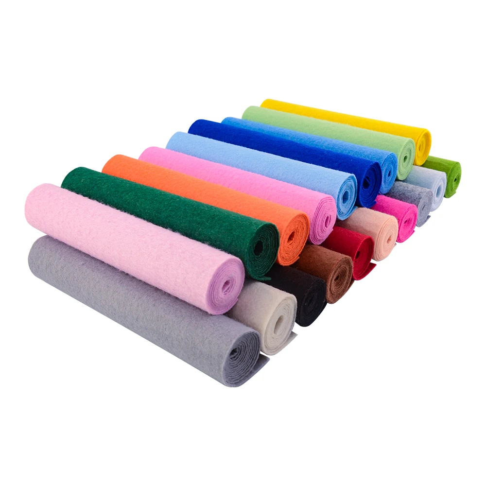 100% Polyester Hats Bags Shoes Art Work Wedding Cupma Tradmarks 1mm Thick Black Colour Photographic Backgrounds Felt Fabric Bags