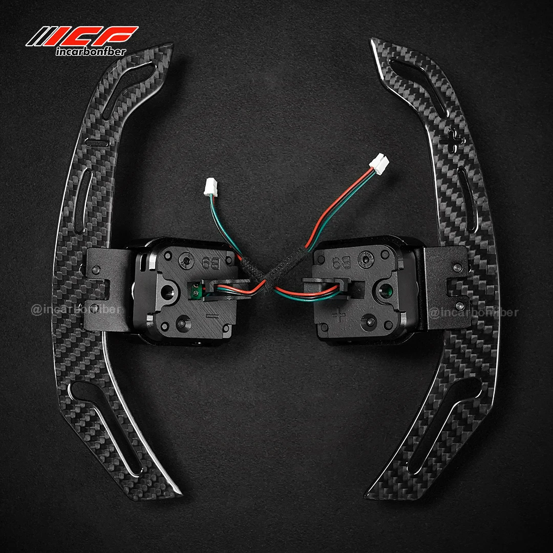 ICF Real Carbon Fiber Magnetische Paddle Shifters Für Audi B9 B9.5 Serie Lenkrad A Serie Q Serie S Serie RS Serie Image