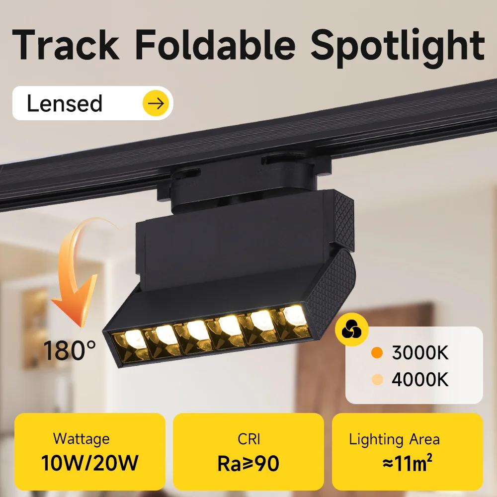 LED-Spot-Schienenleuchte, moderner Strahler, 10 W/20 W, für Wohnzimmer, Deckenbeleuchtung, Smart Home, Innenleuchte, LED-Spot-Schienenlampe