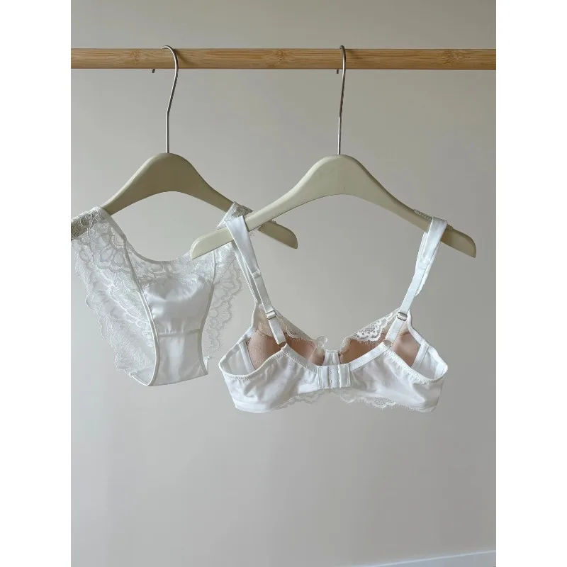 Minimizer-BH-Set aus französischer Spitze, große Brust | U-Plunge Push Up Anti-Sagging Sexy Unterwäsche | Sommer Neues Heißes Verkauf MOYISU Höschen-Set
