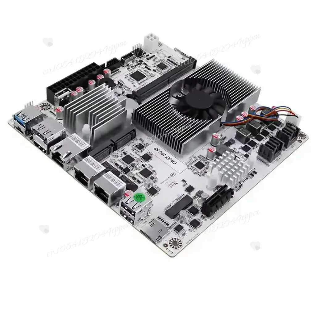 Firewall Mainboard PCIex1 Typ-C 8-Bay 10G NAS Motherboard N150 N100 I3-N305 1*10G 2*2,5G LANs 2*NVMe 2*SFF-8643 bis 8*SATA