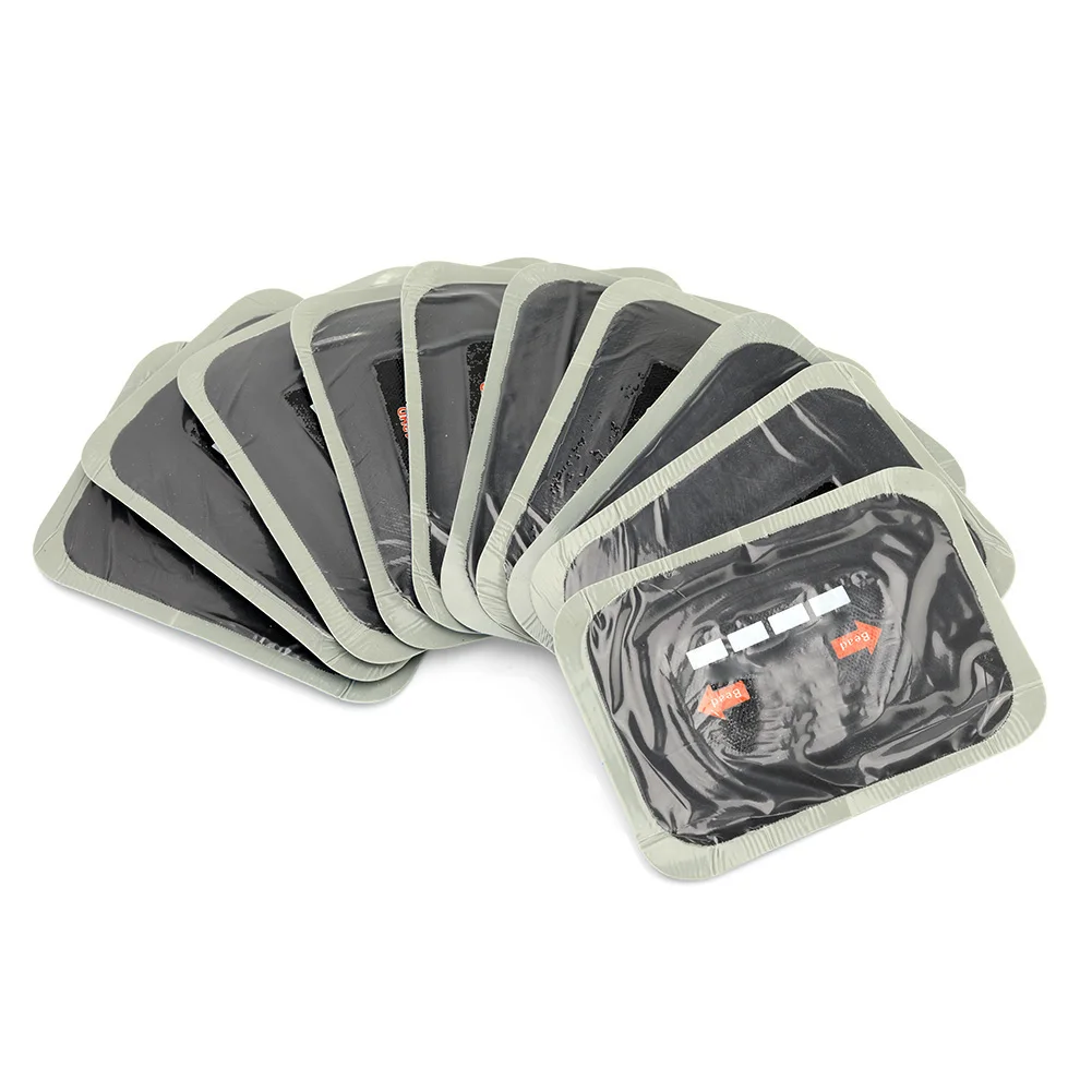 10 Stück 80*120mm Auto Natur kautschuk Reifen Reifen Pannen Reparatur Patch Tubeless Patches Image