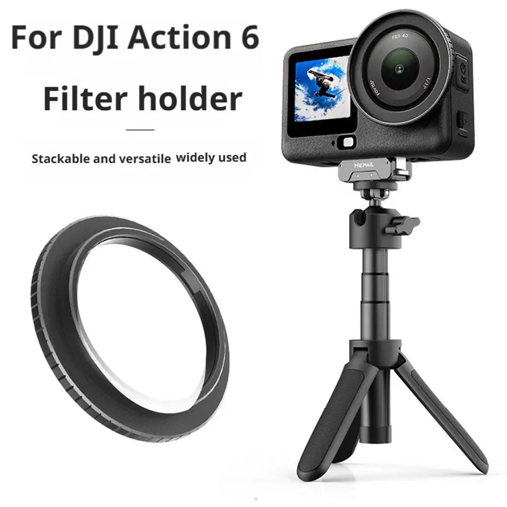 Filterhalter-Adapterringrahmen für DJI Action 6, kratzfest, Schnellverschluss, Objektivschutz, Kamerazubehör Image
