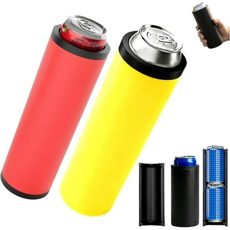 Double Tactical Reload Can Holder-Ultra Chill System Can Fill Two 12-Ounce Cans with Assault Tactical Insulation Sleeve Suitable for Beer and Soda (2pcs-A)