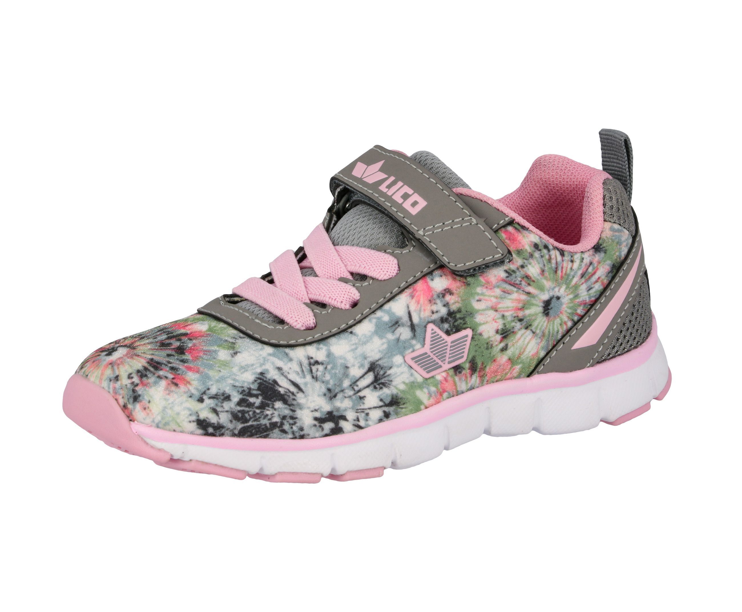 Klettschuh LICO "Freizeitschuh Sunflower VS", Kinder, Gr. 42, rosa, Synthetik, Schuhe Klettschuh