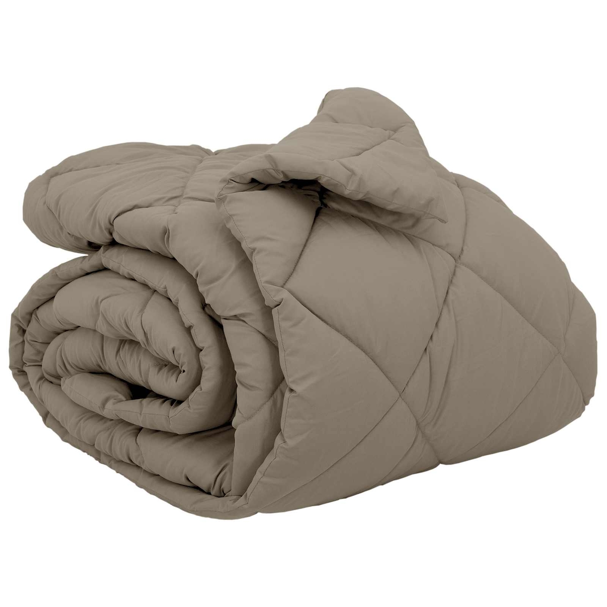 vidaXL Winterbettdecke Hellgrau 240 x 200 cm Mikrofaser Image