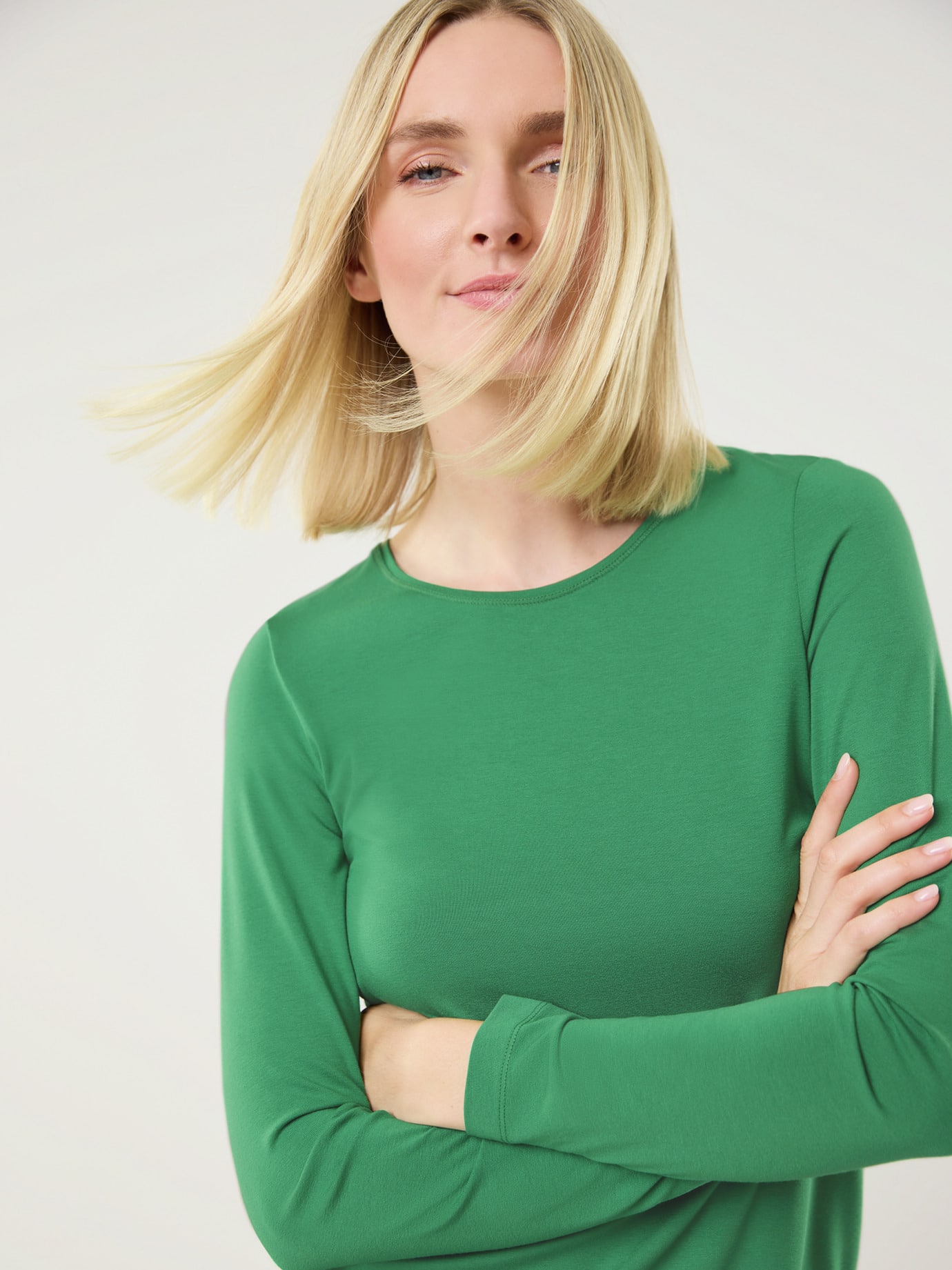 Viskose-Shirt Langarm Image