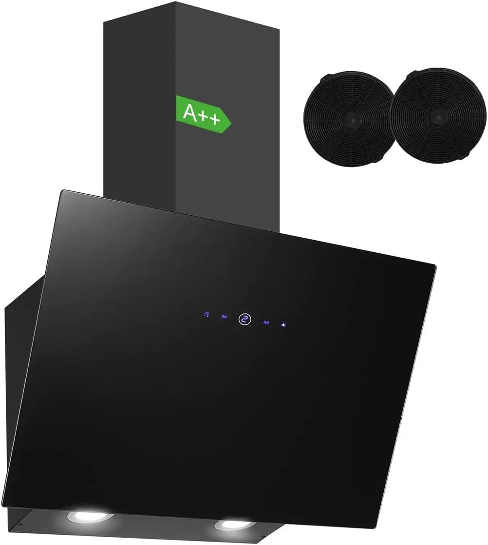 ‌ 60 cm Dunstabzugshaube CycloneForce ™ A++ Energy – Intelligente Verzögerungsabschaltung mit Aktivkohlekanal/kanallosem Modus (TouchSync Control) Image