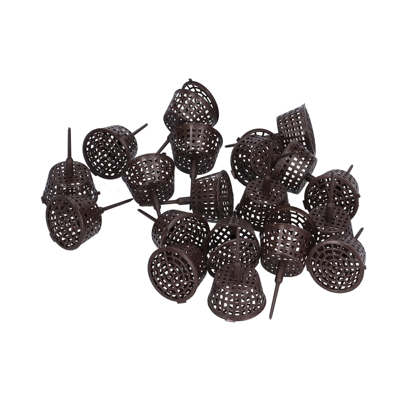 20 Stück Dünger-Netzkorb, Kunststoff, Anti-Aging-Bonsai-Düngerbox mit Deckel für Rasengärten, Pflanzdüngung Image