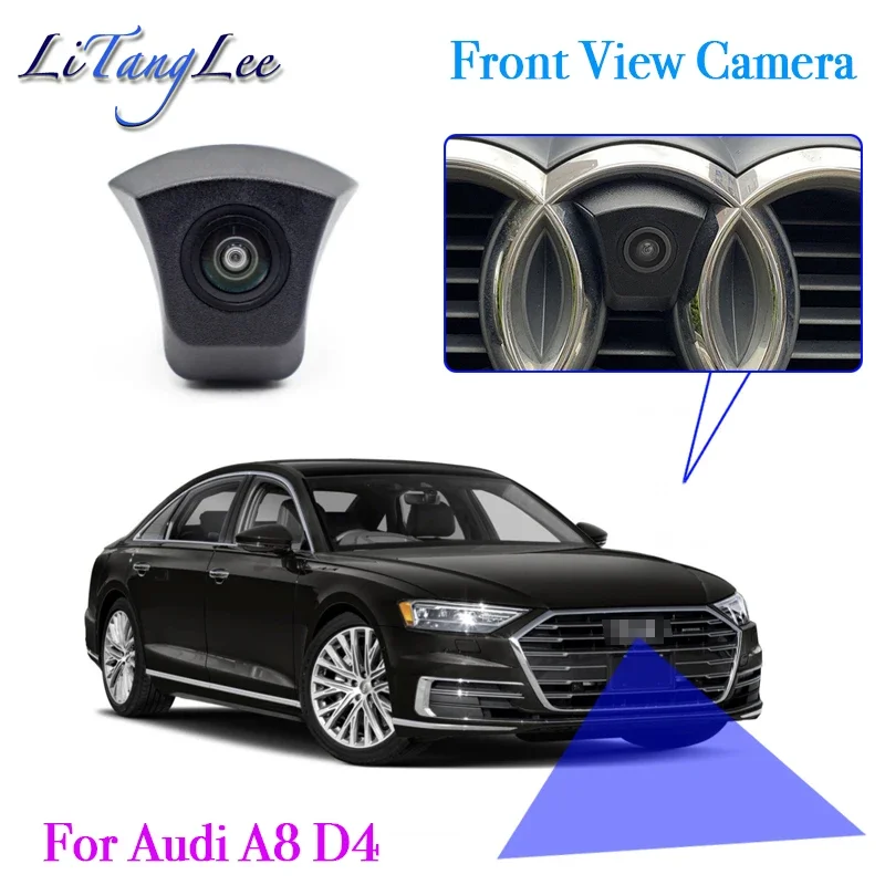 Für Audi A8 D4 2009 ~ 2017 Auto LOGO Front View Kamera Nachtsicht HD Wasserdichte Weitwinkel Blind Spot Bereich parkplatz Kamera Image