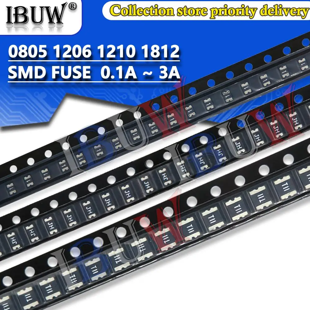 20 Stück 0,1 0,2 0,3 0,5 0,75 1,1 A A A A A 1a A 2a 3a smd rücksetzbare Sicherung Selbst wiederherstellung sicherung pptc Image
