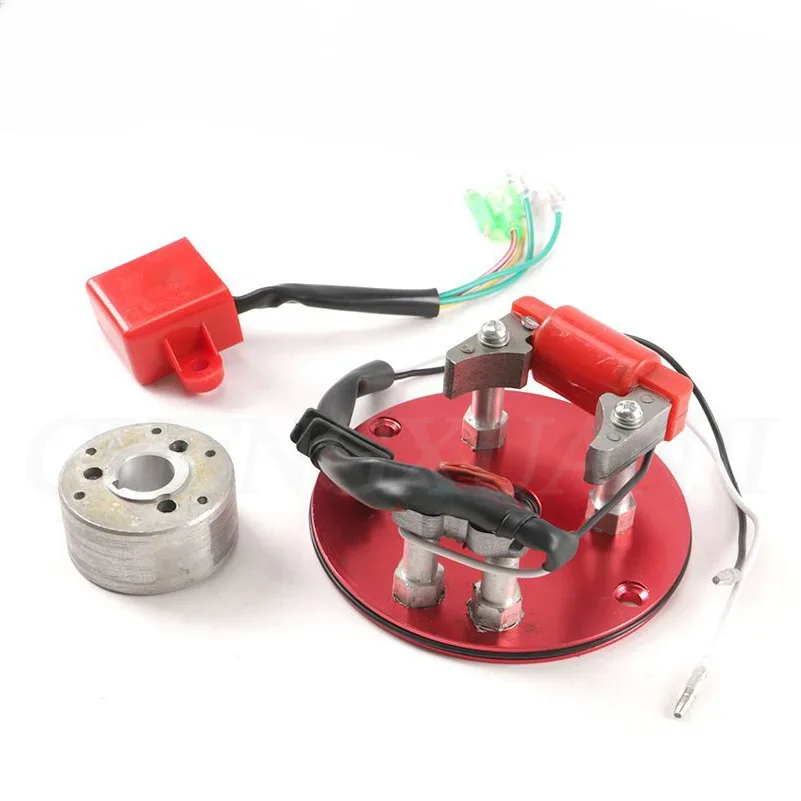 Motorrad Magneto Spule Innen rotor Stator Bausatz für 50/110/125/150cc Roller Go Kart ATV Quad Moto Horizontal Motor Image