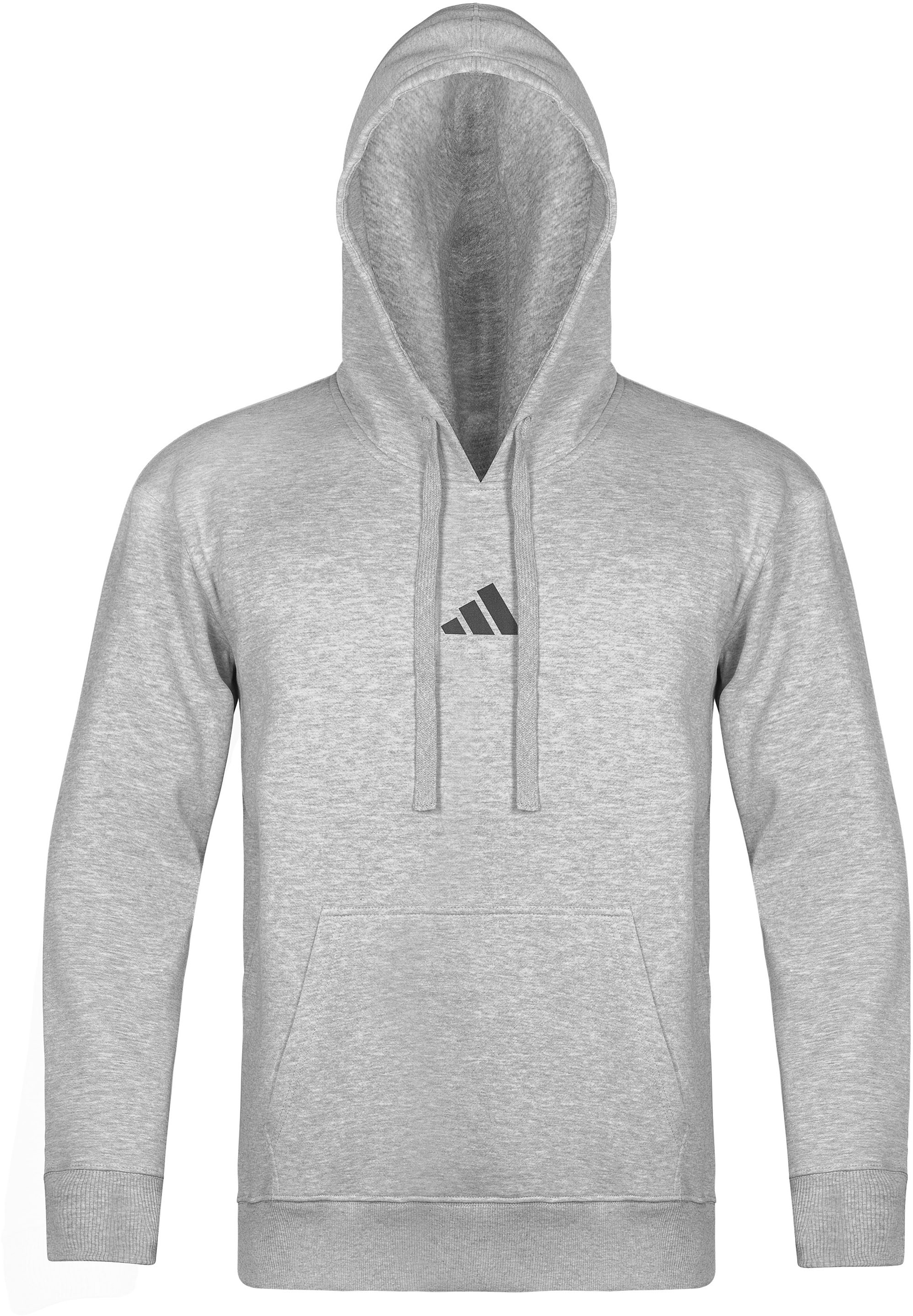 Kapuzensweatshirt ADIDAS PERFORMANCE "adidas Community Hoody BOXING" Gr. S, grau, schwarz, Sweatshirts, Damen, S, Obermaterial: 80% Baumwolle, 20% Polyester