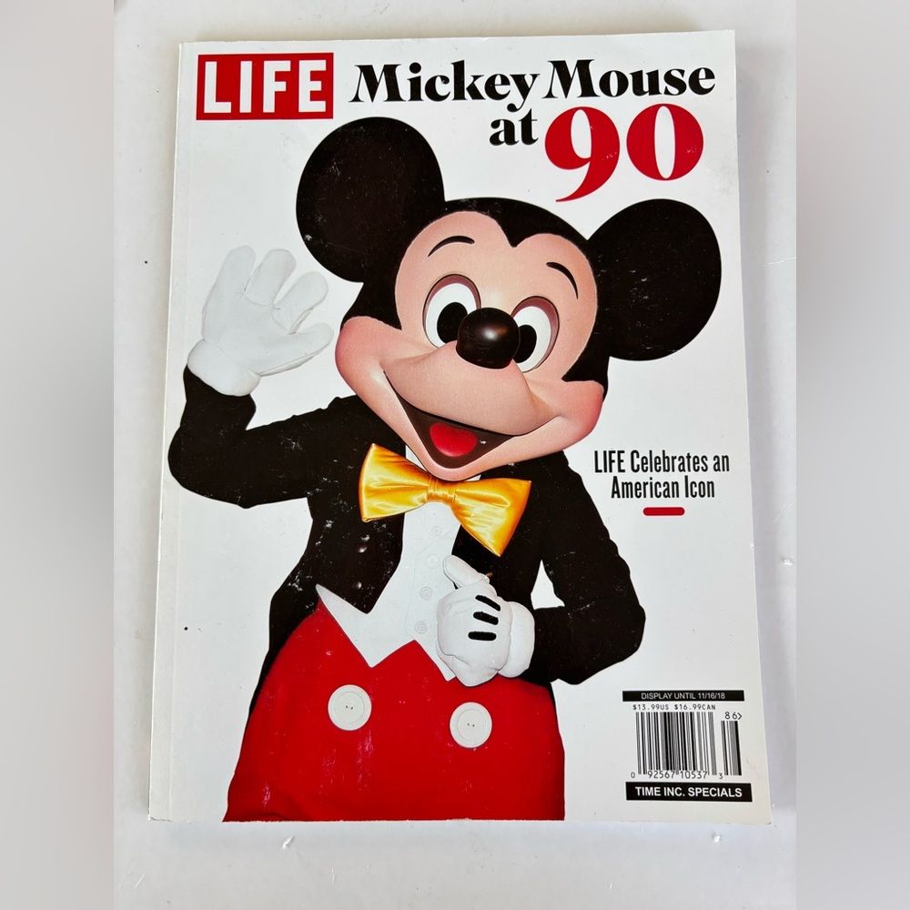 Disney Other | Life Magazine November 2018 “Mickey At 90” Special Edition | Color: Black/White | Size: Os