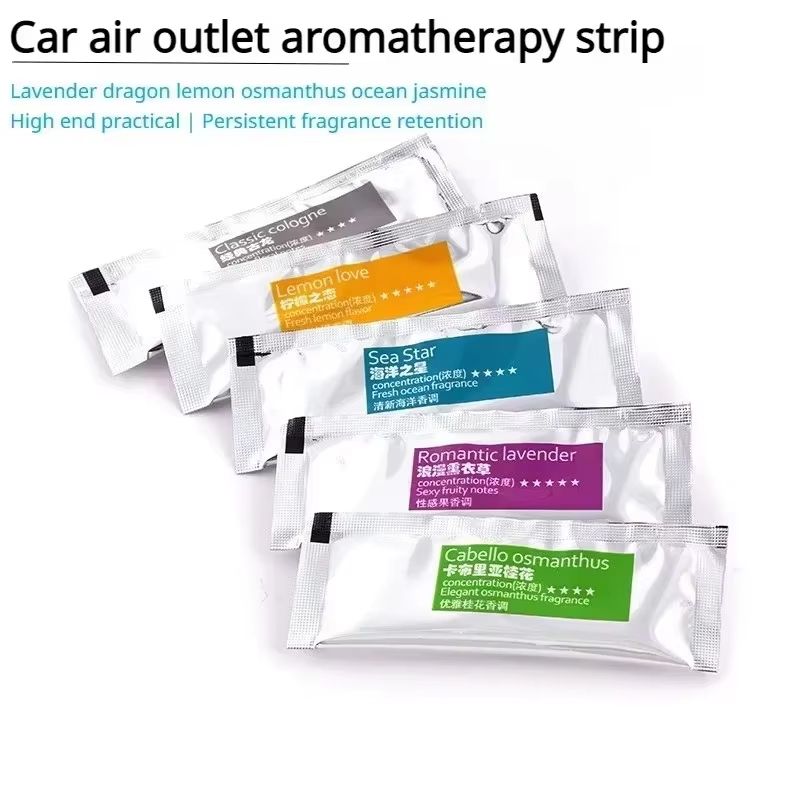Car Air Outlet Aromatherapy Stick Solid Interior Aroma Oil Diffuser Replacement Cores For Automotive Air Fresheners 20pcs Lemon+lav.+ocean+cologne