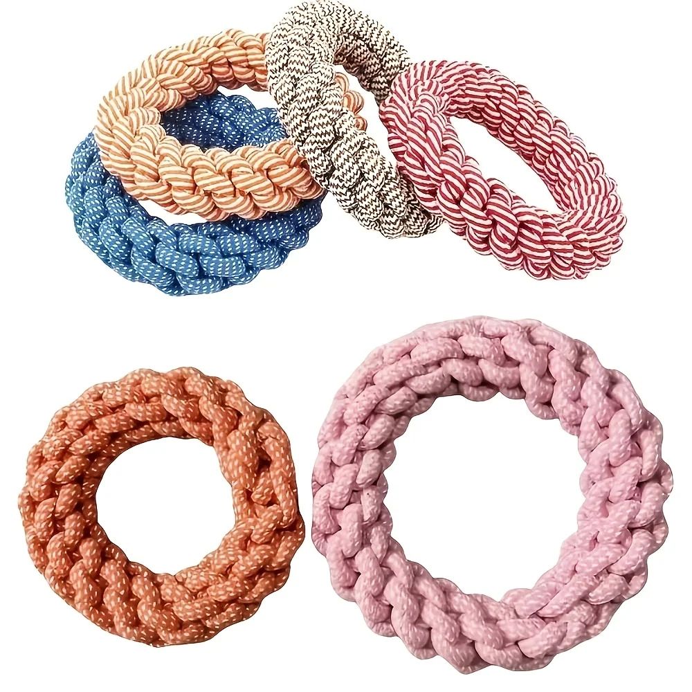 5.91inches Random Color Dog Rope Chew Toy Set Durable Cotton Knot Toys For Puppies 5.91inches Random Color Dog Rope Chew Toy Set Durable Cotton Knot Toys For Puppies