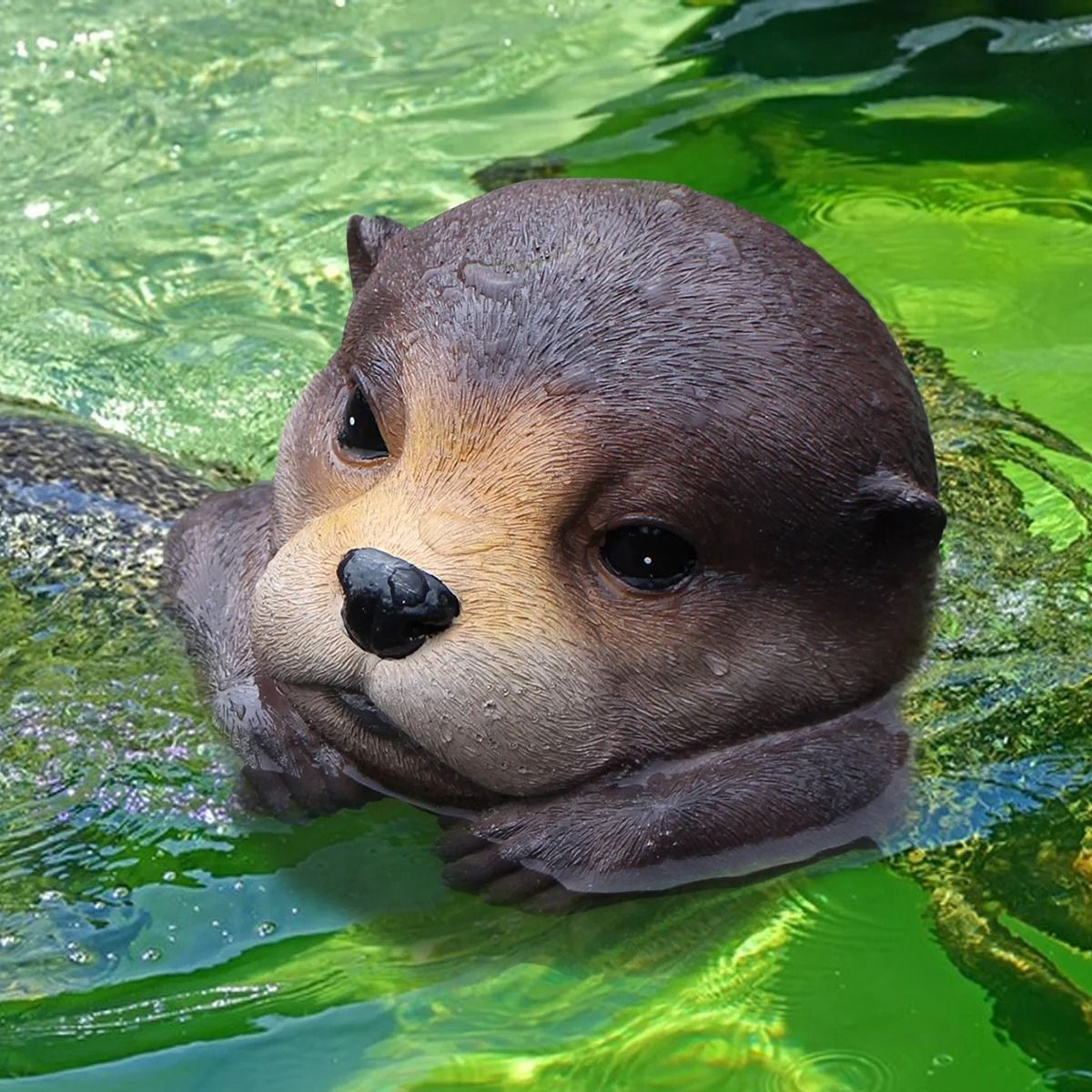 Floating Otter Garden Ornament Resin Pond Decoration For Fish Tanks Floating Otter Garden Ornament Resin Pond Decoration For Fish Tanks