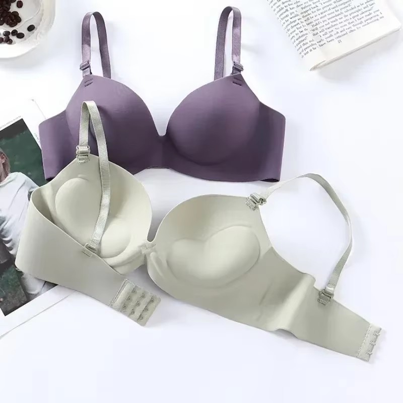 Breathable Women Seamless Bra, Sexy Push Up Bralette, Wireless Fashion Lingerie For Girls black b 32