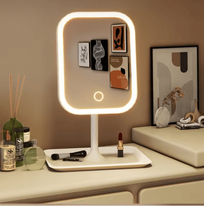 Modern LED Vanity Makeup Mirror With Touch Control white
