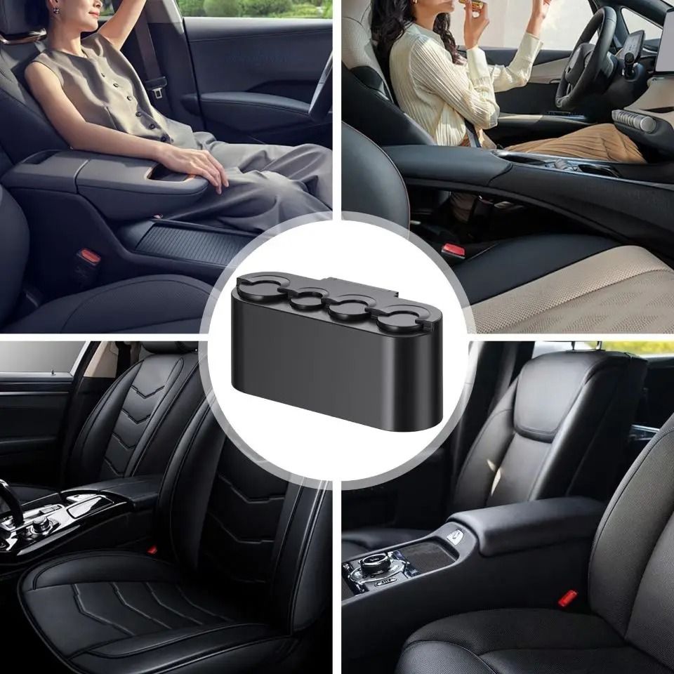 Large Capacity Car Coin Organizer With Removable Four Slot Coin Clips Large Capacity Car Coin Organizer With Removable Four Slot Coin Clips