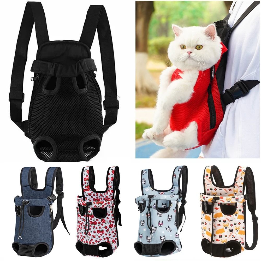 Adjustable Cat Carrier Backpack Double Shoulder Pet Travel Bag For Cats And Small Dogs m 12
