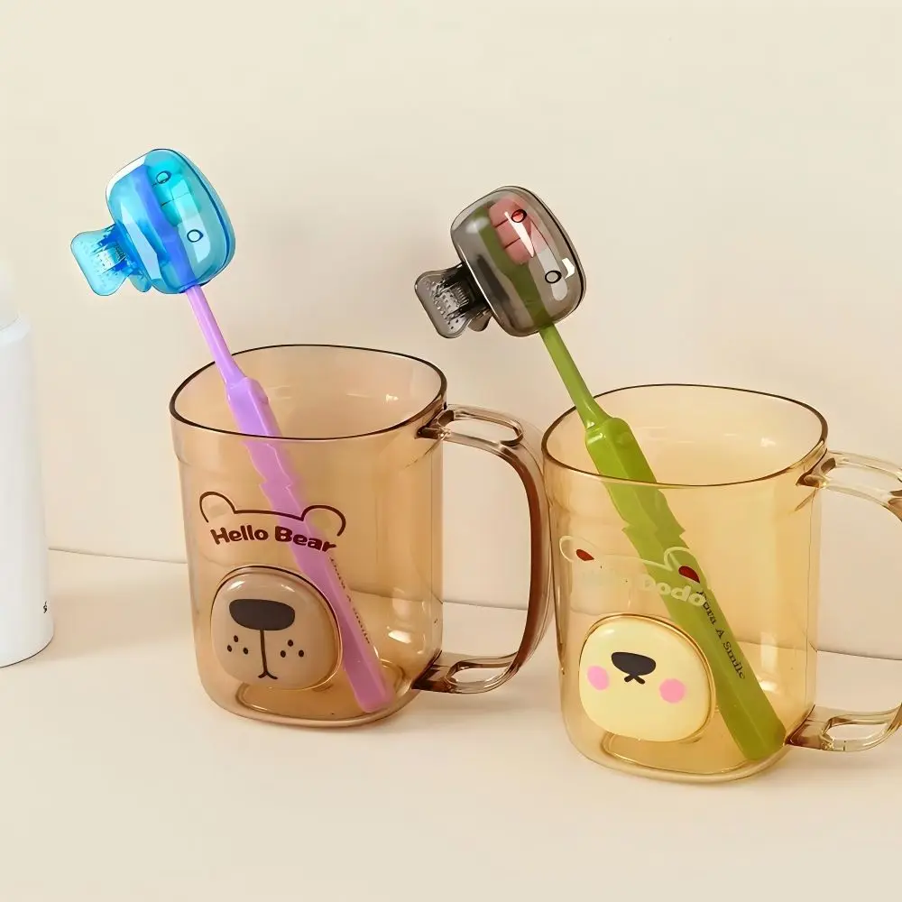 Tooth Brush Head Protective Covers, Electric, Portable, Travel, Manual Brush Heads, Home Plastic Covers white