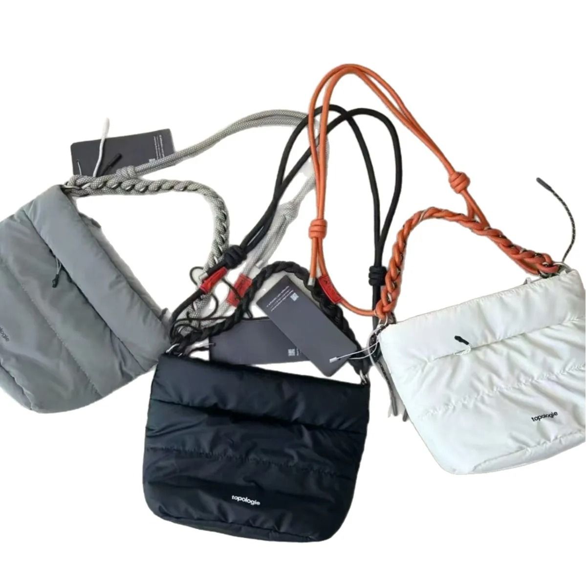 Cloud Water Bottle Crossbody Bag Lightweight Waterproof Outdoor Sling black