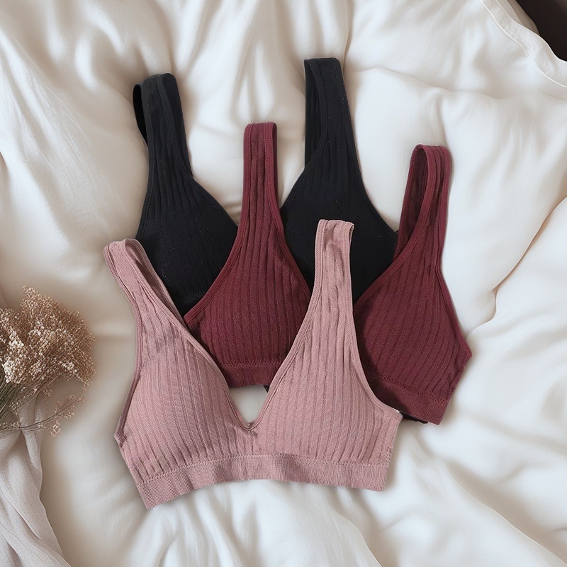 Seamless Bras For Women Sports Deep V Bra Tops, Non wire Brassiere, Backless Sexy Lingerie, Soft Women Underwear white l