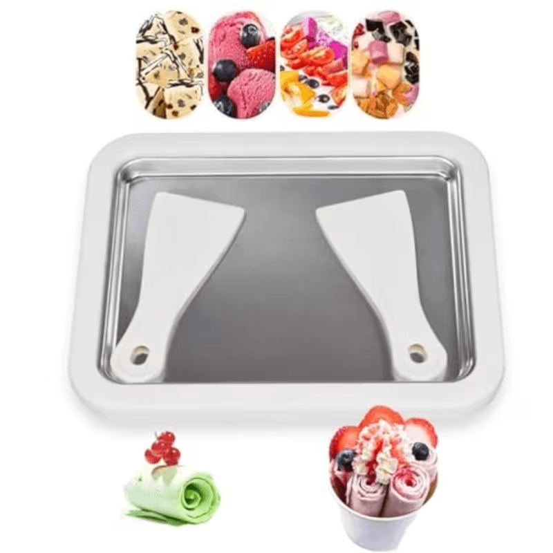 ChillCraft Ice Cream Roll Maker Pan, DIY Ice Cream & Sorbet ChillCraft Ice Cream Roll Maker Pan, DIY Ice Cream & Sorbet