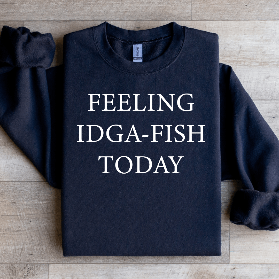 Feeling IDGA Fish Today Sweatshirt XL Black