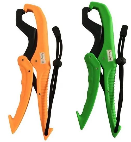 Portable Fish Lip Grip Clamp 6 In Lightweight ABS Fishing Gripper For Safe Fish Handling red