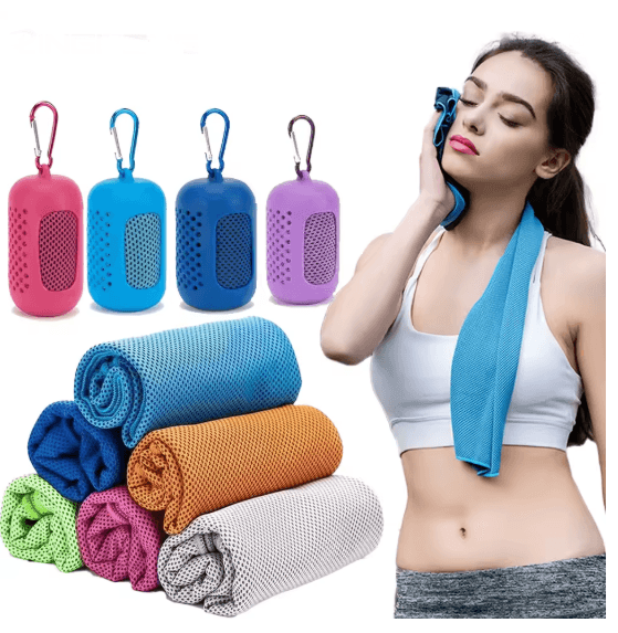 Quick Dry Microfiber Sports Towel Lightweight Travel Gym Towel silicone dark Blue