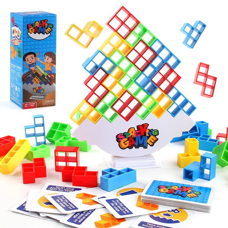 Dino Tetris Balance Stacking Game dinosaur 48 Pcs