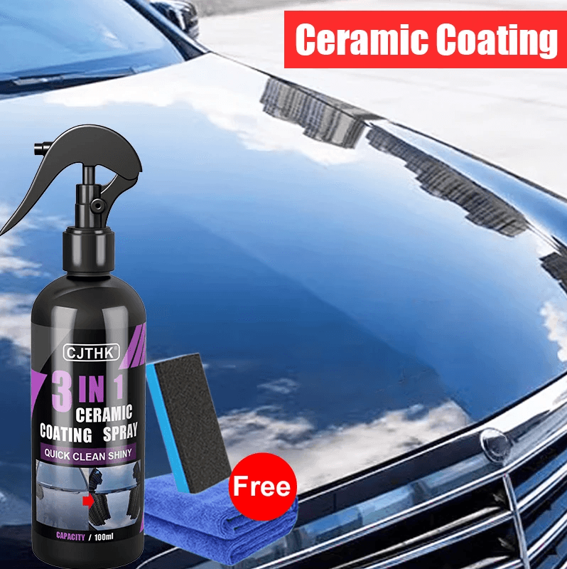Ceramic Coating Car Nano Protection Liquid Hydrophobic Paint Shield 100ml Set