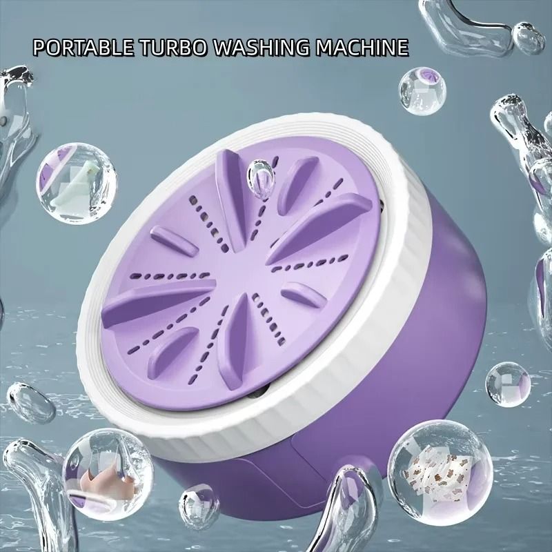 Portable USB Mini Washing Machine With 3 Timer Modes For Socks, Underwear, And Baby Clothes orange