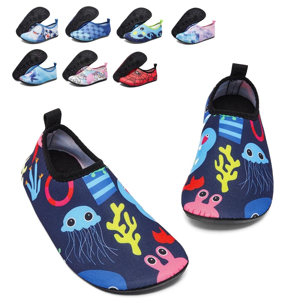 Kids Water Shoes Quick Dry Barefoot Beach And Swim Footwear red 11c